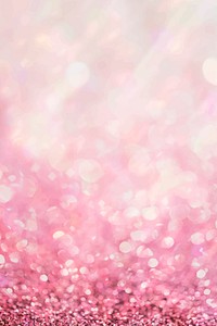 Pink sparkles gradient bokeh background vector