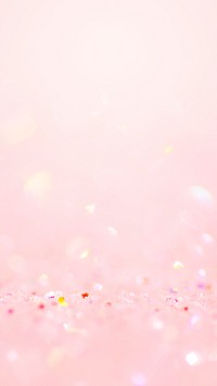 Soft pink glitter confetti bokeh background mobile phone wallpaper