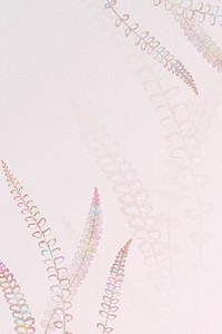 Spleenwort fern frame on a pink background design resource