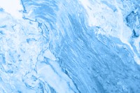 Blue marbled acrylic paint background