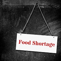 Food shortage during coronavirus pandemic background