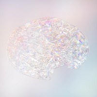 Silvery holographic cookie design element