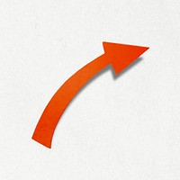 Fire orange turn right arrow icon