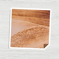 Brown leaf patterned notepaper with white border