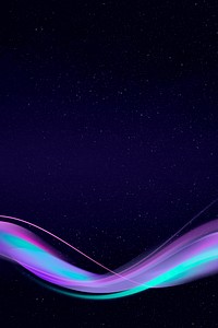 Neon purple curve frame template