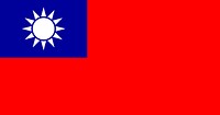 Taiwanese flag pattern vector