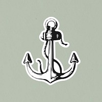 Vectorized anchor with a white border