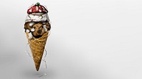 Unused toys in an ice cream cone design resource