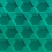 Green paper craft hexagon patterned background