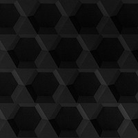 Black hexagon paper craft hexagon patterned background