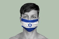 Israeli wearing a face mask during coronavirus pandemic
