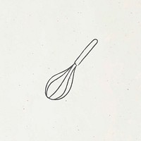 Doodle whisk design resource vector