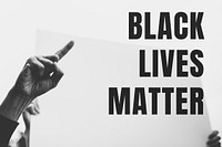 We support the black lives matter movement for justice social template 