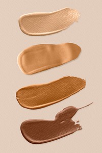 Shades of brown brush strokes design element