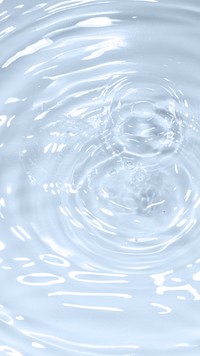 Water drop on clean  water background 