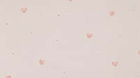 Pink heart pattern on a light brown background