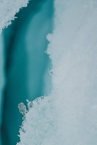 Frozen ice sheet macro background