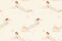 Reclining nude women patterned background