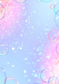 Pastel bubble holographic gradient background