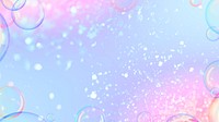 Bubbly holographic gradient background pastel