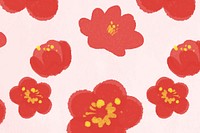 Chinese national flower pattern vector