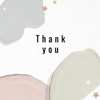 Memphis pink Thank you template collection vector