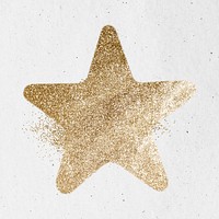 Gold sparkle psd star icon