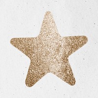 Golden sparkle psd star sign
