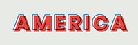 America multiply typography text message