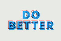 Do better vector multiply font typography