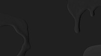 Black fluid paint abstract blog banner background