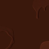 Dark brown fluid paint abstract social media background