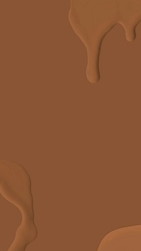 Abstract caramel brown fluid texture phone wallpaper background