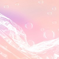 Plastic pink texture pastel background psd bubbles