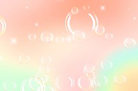 Bubble effect psd holographic gradient pattern background