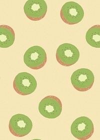 Fruit kiwi pattern pastel background