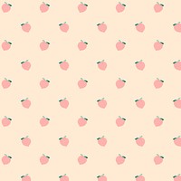 Seamless peach pattern pastel background