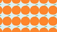 Orange fruit pattern pastel background