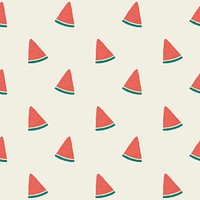 Vector seamless watermelon pattern pastel background
