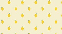 Lemon fruit pattern pastel background