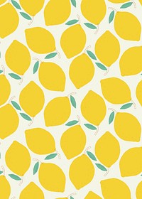 Fruit lemon pattern pastel background