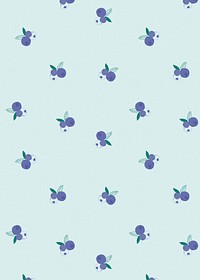 Fruit blueberry pattern pastel background