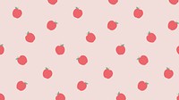 Vector seamless apple pattern pastel background