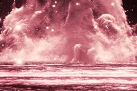 Pink dreamy galactic cloud background image
