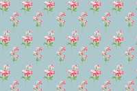 Psd pastel botanical pattern vintage background