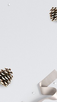 Pine cone Christmas lock screen with design space