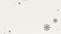 Snowflake Christmas background with design space