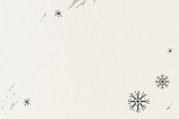 Christmas snowflakes social media banner background with design space