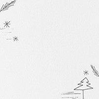 White Christmas social media post background with design space