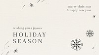 Holiday season greetings blog banner